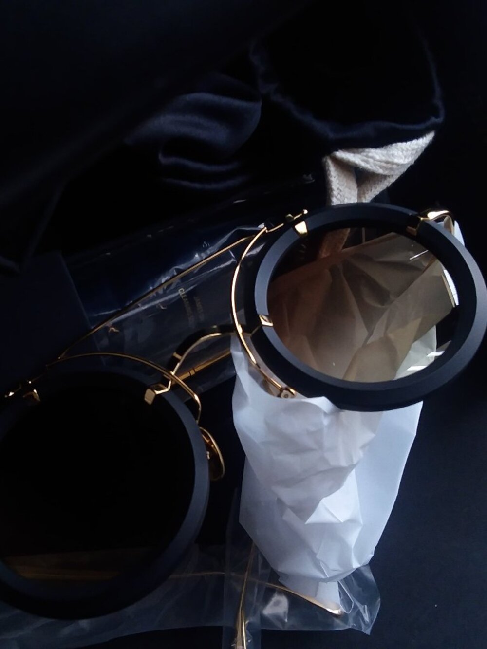 Dope James Oro Welder Goggle Beach Summer Sunglasses 18K Gold Plated Frames Unsx